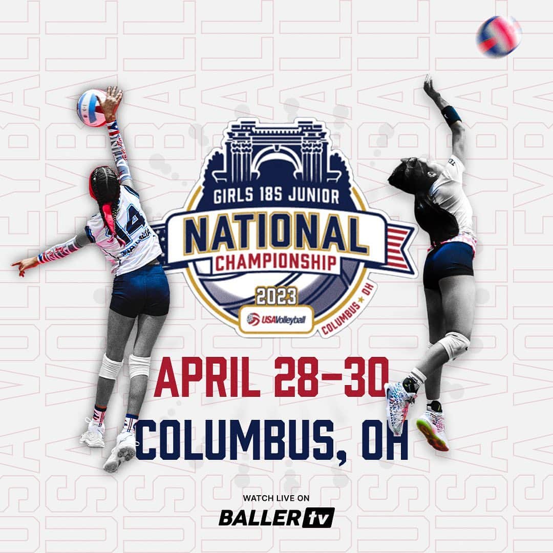 USA Volleyballさんのインスタグラム写真 - (USA VolleyballInstagram)「Don't miss the Championship Day action live on @ballertv  Stream #gjnc18 right now and check out four free streams on the Event page, link in bio.」4月30日 21時52分 - usavolleyball