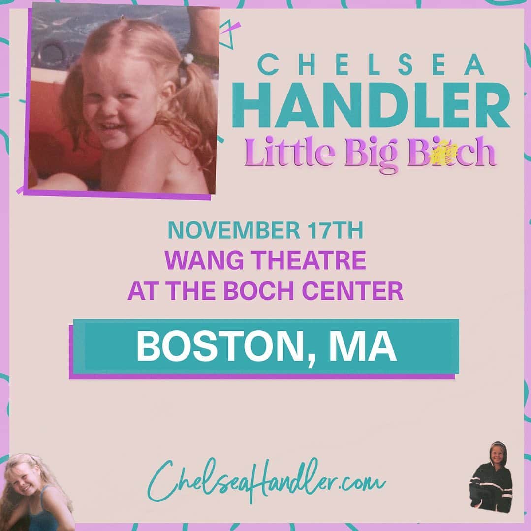 のインスタグラム：「Boston, MA! See you on November 17th.   Grab tickets at ChelseaHandler.com」