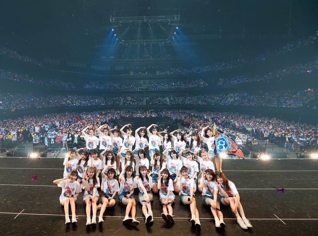 のインスタグラム：「エイトは∞🐝💗  #チーム8 #akb48 #아이돌　#ぴあアリーナmm」