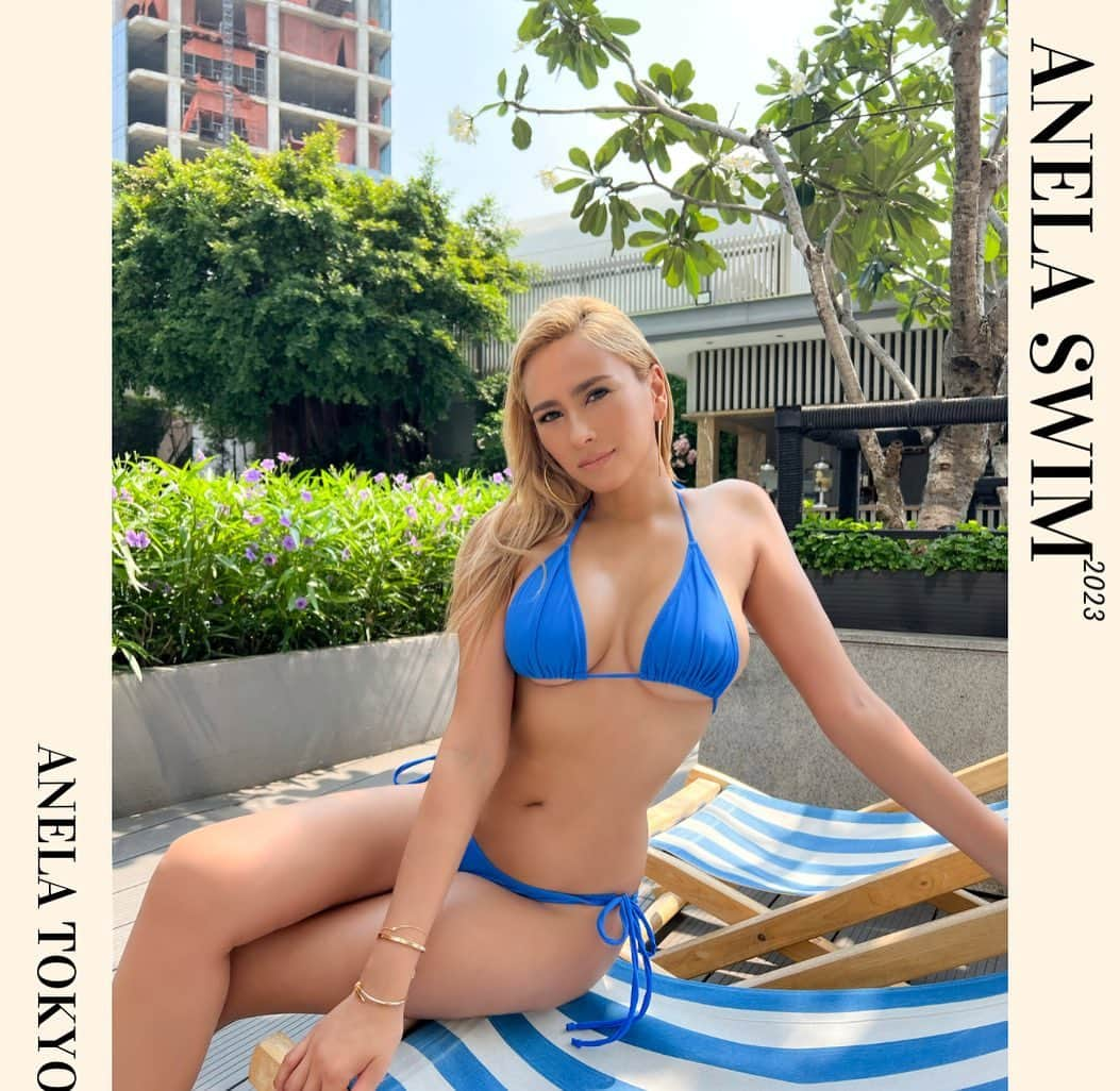 ANELA TOKYOのインスタグラム：「ANELA SWIM2023🌼  ・ベーシックトライアングルビキニ ¥12,100(税込)  #anelatokyo #anela2023#swimwear」