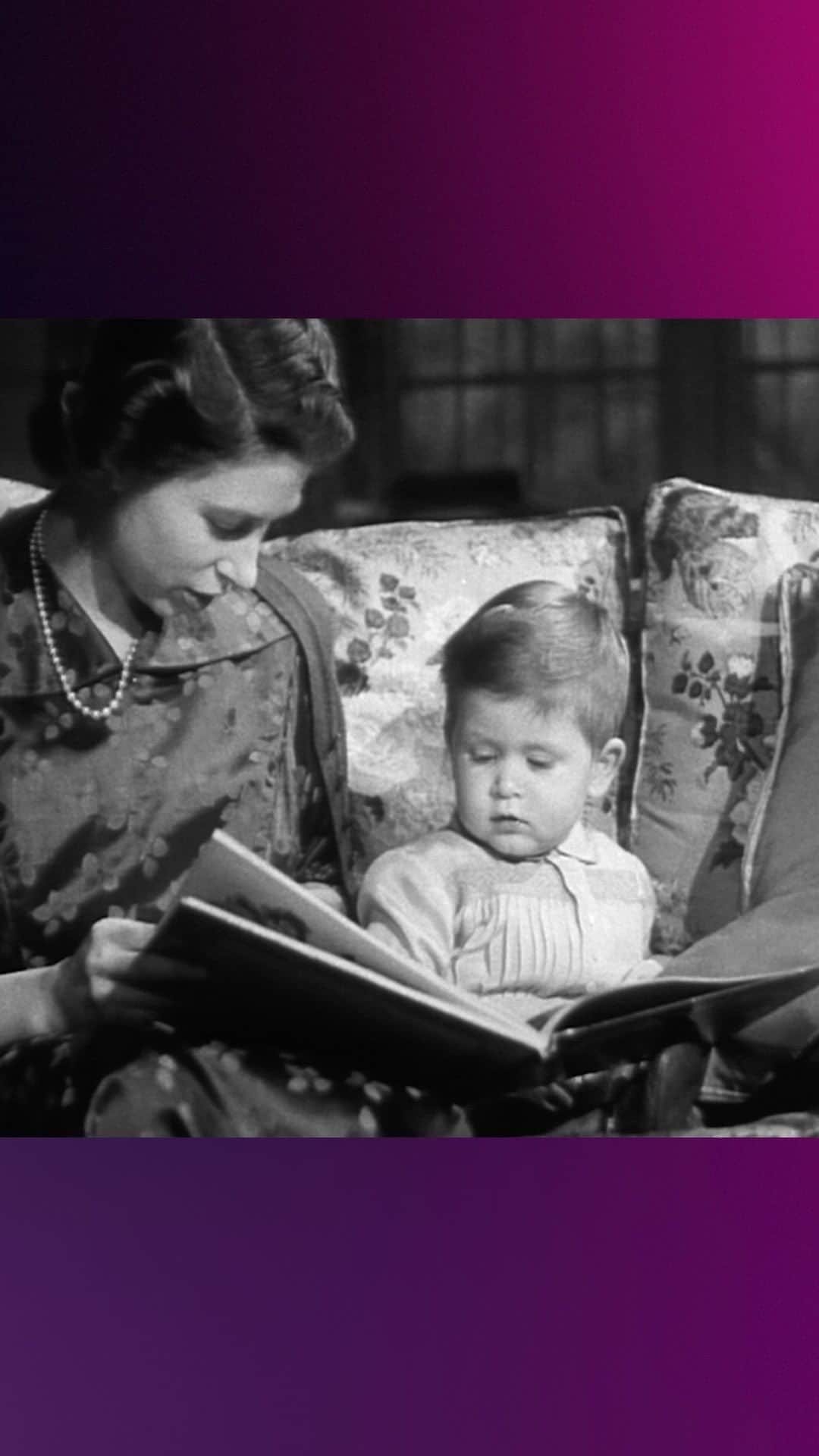 ロイヤル・ファミリーのインスタグラム：「King Charles III reflects on some of his earliest memories of childhood – including preparations for the coronation of his late mother, Queen Elizabeth II  #CharlesR #TheMakingOfAMonarch #KingCharles #CoronationOnTheBBC #iPlayer」