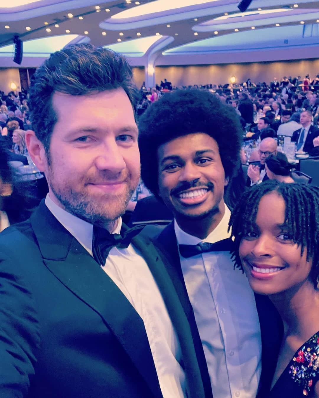 ビリー・エイチュナーのインスタグラム：「White House Correspondents Dinner! What an honor to sit with the truly inspiring Rep. @justinjpearson and Rep. @brotherjones_  from TN last night! Thank you @time for inviting me. These two remarkable young men now face Special Elections in TN after being unjustly expelled from the State Legislature for speaking up for gun control and common sense - please follow them and show your support! And many thanks to @thecreativecoalition for a great weekend in DC! Keep up the good fight! ✊❤️」