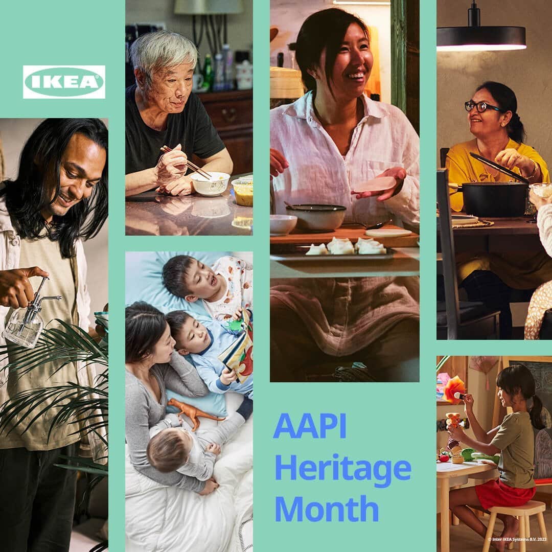IKEA USAのインスタグラム：「May is #AAPIHeritageMonth. We're excited to celebrate our Asian American and Pacific Islander co-workers by acknowledging the rich history and unique cultural contributions of the AAPI community. We at IKEA believe everyone deserves to #TakeUpSpace.」