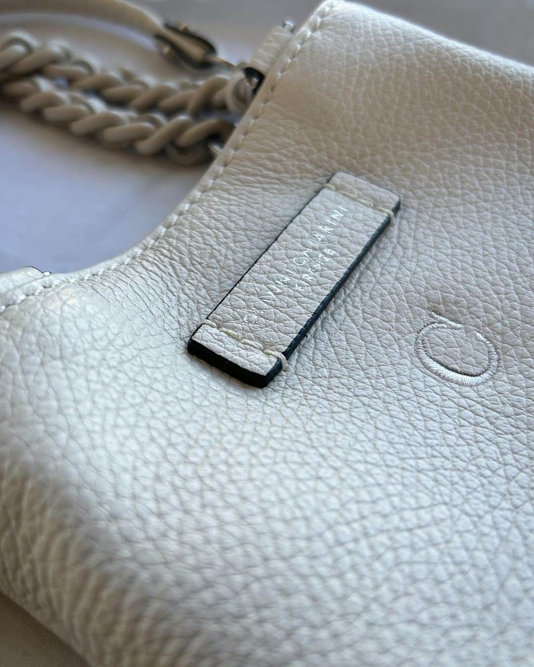 chiharuのインスタグラム：「new bag. 銀座店でワンポイント刺繍も入れていただきました♡ #giannichiarini」