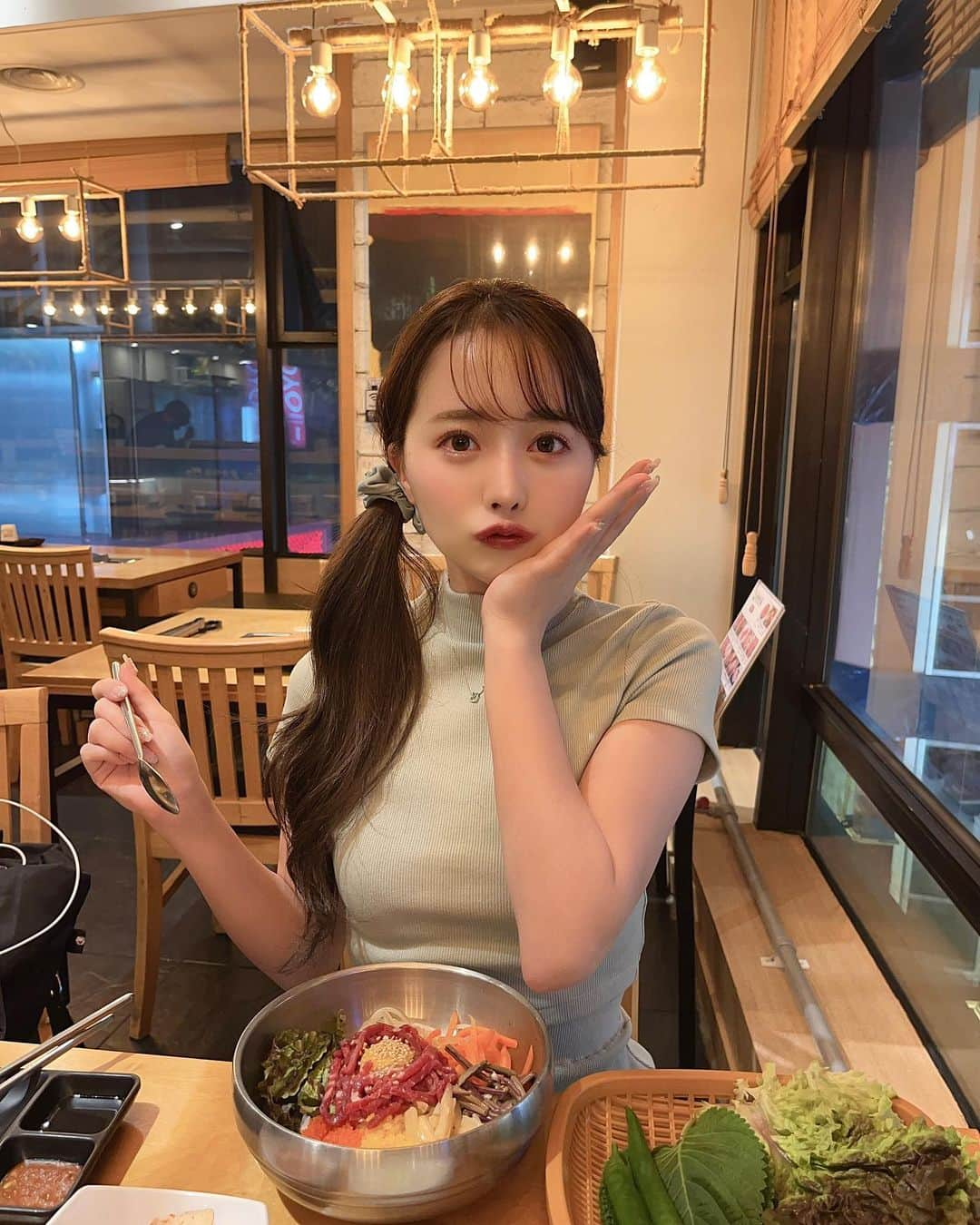 加藤ゆりなさんのインスタグラム写真 - (加藤ゆりなInstagram)「今回の韓国旅行はすべて韓国料理しか食べなかった👍🏻 珍しく日本食封印🥺 韓国料理最近好きすぎて、早くまたすぐ食べたい😭♥︎  #韓国旅行 #明洞グルメ #韓国グルメ #ダーリッチ」5月1日 19時30分 - _yuringo_