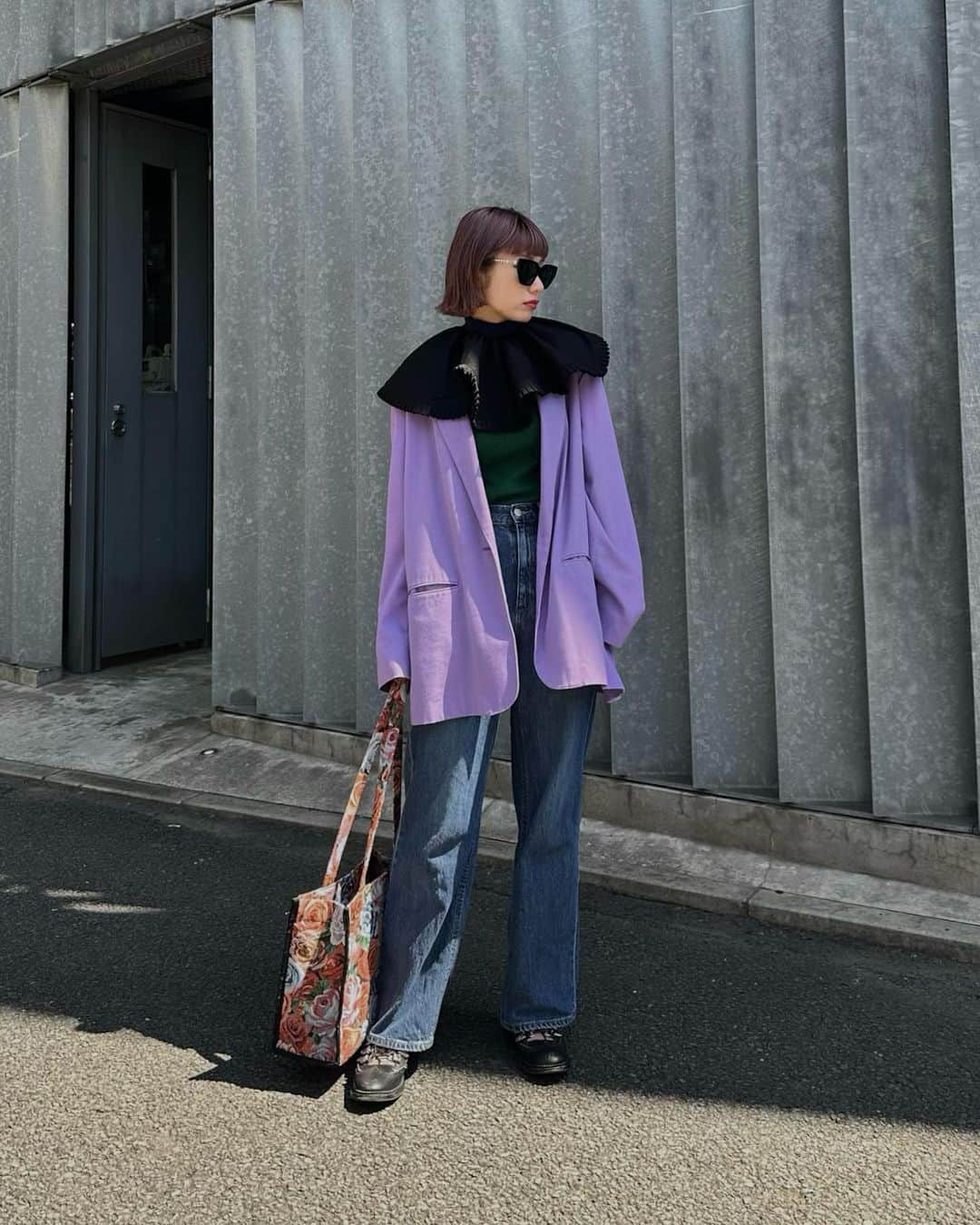 相羽瑠奈のインスタグラム：「💜🐦‍⬛」