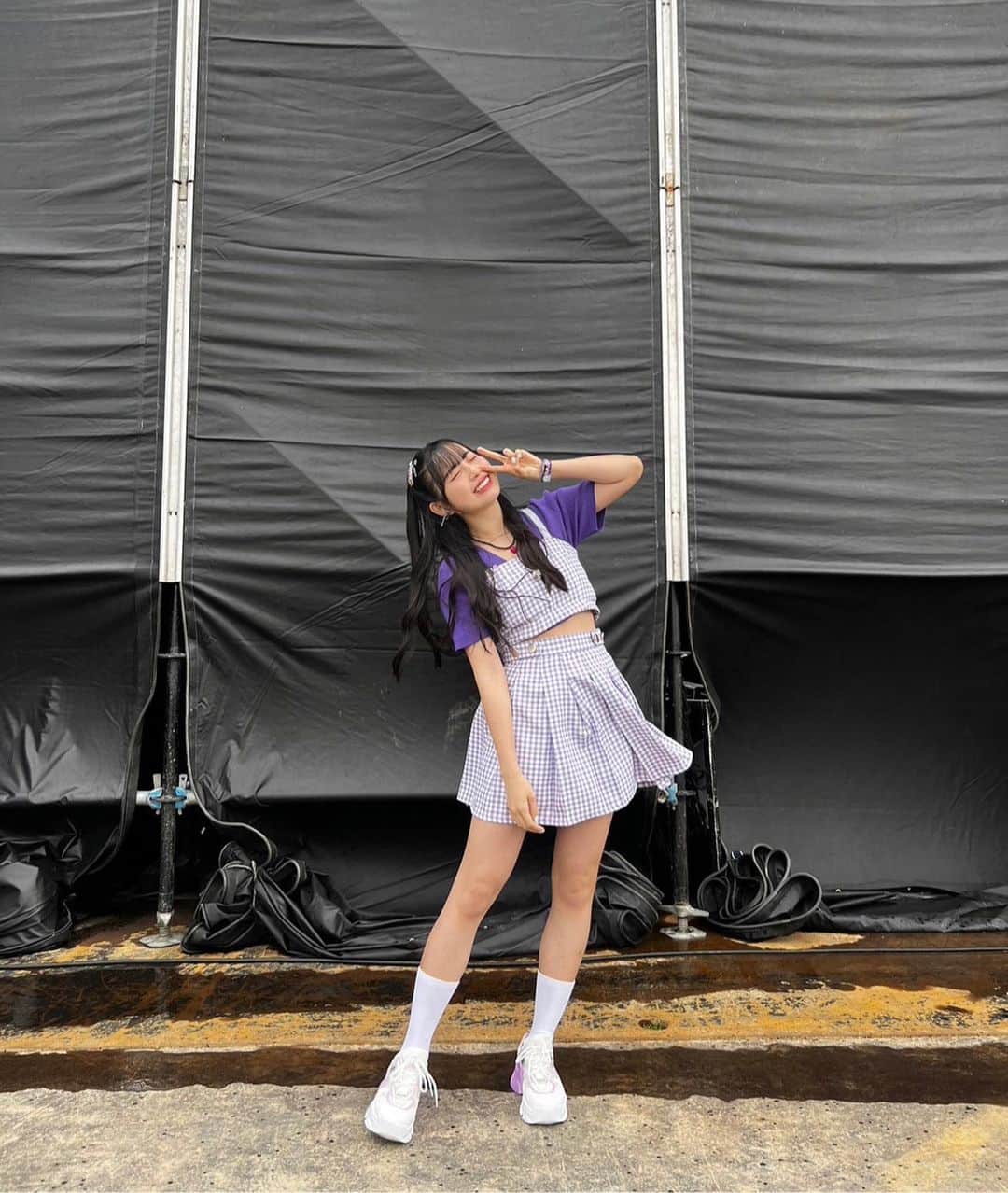 伊勢鈴蘭さんのインスタグラム写真 - (伊勢鈴蘭Instagram)「左手についている出演者リストバンドも紫だったので、全身紫コーデでした✌︎✌︎✌︎✌︎」5月1日 22時03分 - layla_ise.official