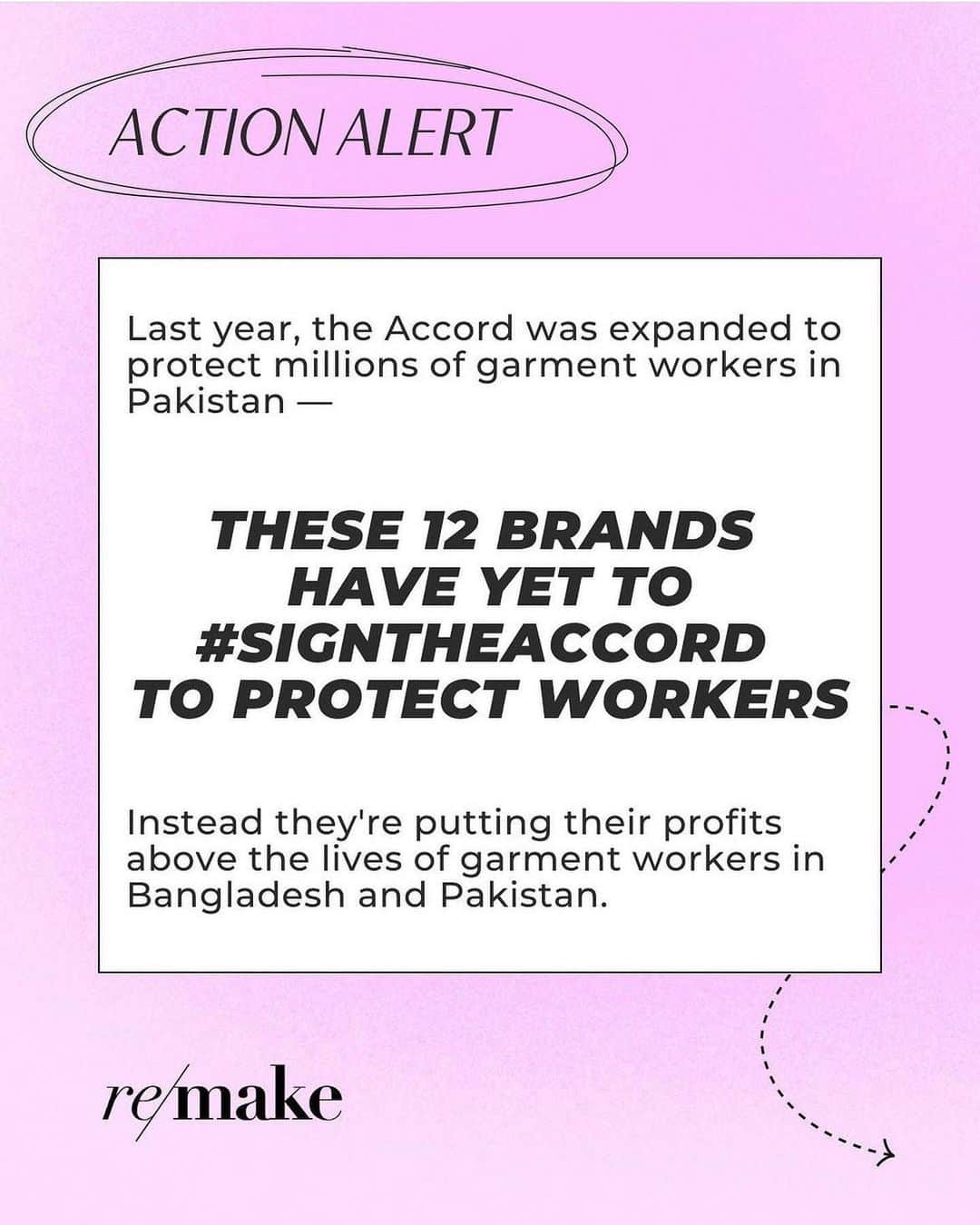ナオミ・シマダさんのインスタグラム写真 - (ナオミ・シマダInstagram)「This May Day I stand in solidarity with millions of garment workers, thousands of citizens, activists and union leaders around the world, from Pakistan to New York, to call on @Levis @urbanoutfitters @amazon @ikea @target + more to #SignTheAccord and stop garment worker deaths.  Sign the petition at https://petitions.eko.org/p/SignTheAccord, in my story or through @remakeourworld's bio.  Why? Last month marks 10 years since the Rana Plaza building collapse, the deadliest disaster in the history of manufacturing. After widespread pressure, dozens of apparel brands and retailers founded the Accord on Fire and Building Safety in Bangladesh. Over the past decade, the Accord has made workplaces safer for 2.5 million garment workers in Bangladesh. After commitments made by brands to expand the binding agreement to other countries, 40 apparel companies have now signed the new Pakistan Accord. We need your help, demanding brands who haven't signed to step up and stop garment worker deaths. Share the petition and your own photo in solidarity.  #RanaPlazaNeverAgain #remakeourworld」5月1日 22時34分 - naomishimada