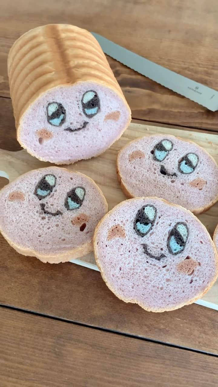 Ranのインスタグラム：「Kirby💫 カービィのサンドイッチ♩  #bread #kirby #kirbymemes #kirbycafe #game #baker #sandwich #カービィ #星のカービィ #カービィカフェ #イラストパン #サンドイッチ #キャラパン #キャラ弁 #キャラスイーツ」