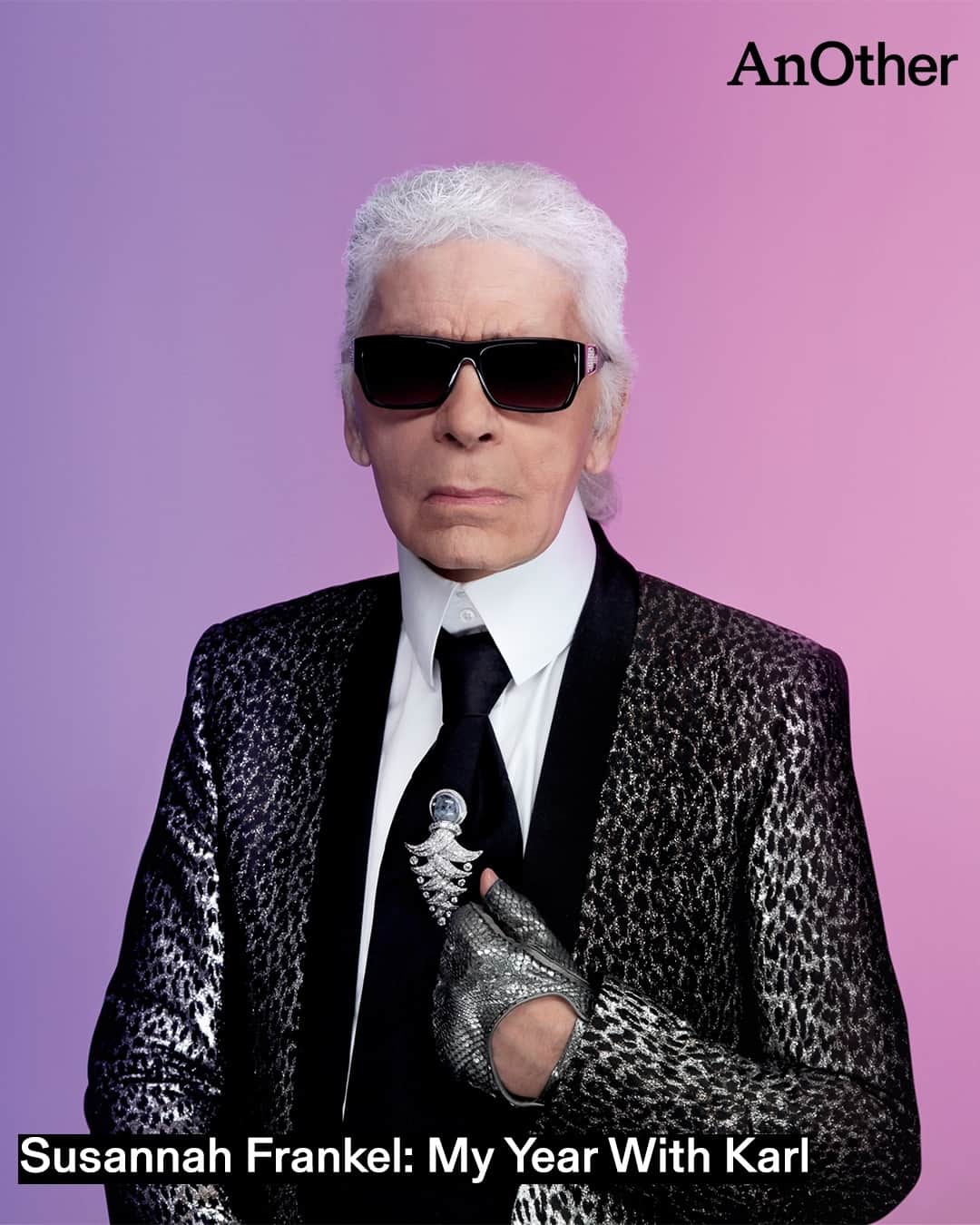AnOther Magazineのインスタグラム：「The extraordinary Karl Lagerfeld 💕⁠ ⁠ With this evening's Met Gala paying tribute to the fashion legend, we take a look back at the time our editor-in-chief @susannahfrankel, over the course of 2015, was invited to accompany Chanel’s singular designer during a hurricane of activity encompassing six fashion shows. ⁠ ⁠ She even took an embroidery lesson courtesy of the petites mains of Maison Lesage – one of the Paris ateliers owned by Chanel. In the extraordinary in-depth interview, compiled from conversations conducted over twelve months, Frankel was allowed rare and privileged insight into Karl Lagerfeld’s complex and fascinating world. Read it at the link in bio 📲⁠ ⁠ Taken from the Spring/Summer 2016 issue of AnOther Magazine ⏪️⁠ ⁠ 📸 1. Photography by Karl Lagerfeld, in association with mundayspace⁠ 2-4. Photography by @colin_dodgson, Styling by @katieshillingford」
