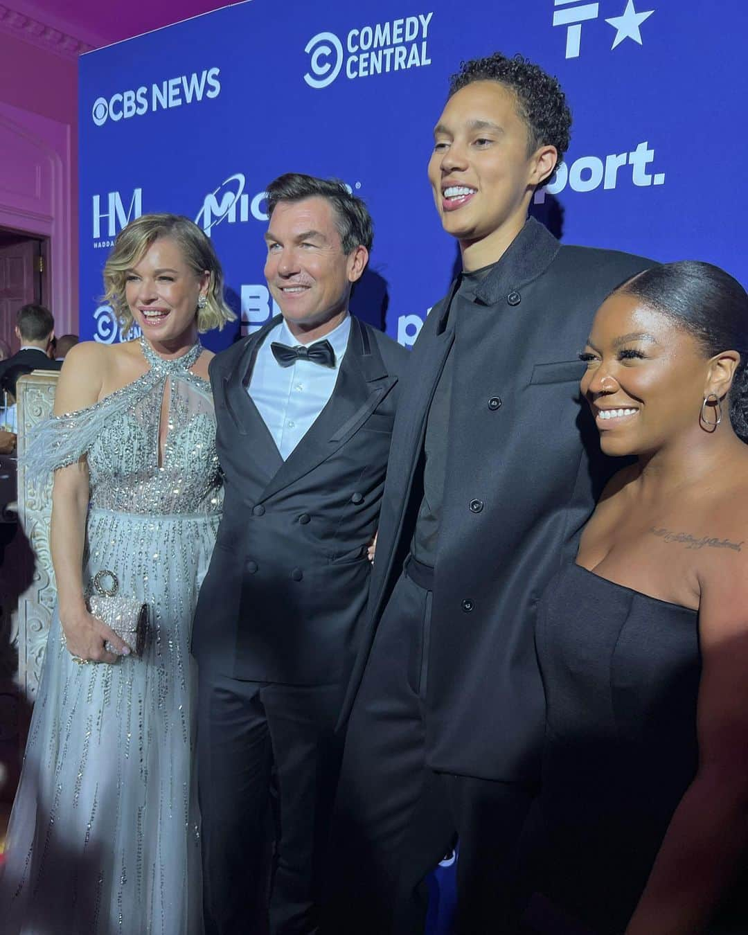 ブリトニー・グリナーさんのインスタグラム写真 - (ブリトニー・グリナーInstagram)「We are in awe from The White House Correspondents’ Association’s dinner last night. The first amendment is so important and we’re grateful to live in a country that recognizes freedom of speech.   Major thank you to the courageous journalist from our past, present, and future for truth-telling and being the foundation for radical change. Our prayers go out to the families of Evan Gershkovich (Russia) and Austin Tice (Syria)— reporting is not a crime and we must bring them home.   @gayleking and the entire CBS family, thank you for having us as your guest. Your hospitality was unmatched.   Styled by: @calvinklein & @courtneydmays  MUA: @lolasbeautymark  Hair: @jadajenkinsco   #WeAreBG #BringOurFamiliesHome」5月1日 14時17分 - brittneyyevettegriner