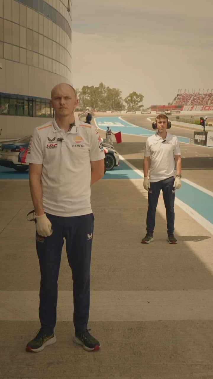 レプソル・ホンダのインスタグラム：「You better not act like the #SpanishGP is a Wes Anderson movie…」