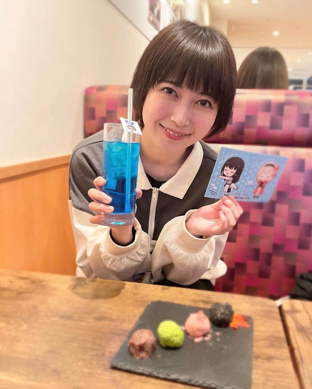 彩木咲良さんのインスタグラム写真 - (彩木咲良Instagram)「☺︎ コラボカフェに行ってきた とても楽しい空間でした🍡  #リコリスリコイル #リコリコ」5月1日 17時02分 - ayakisakura_official