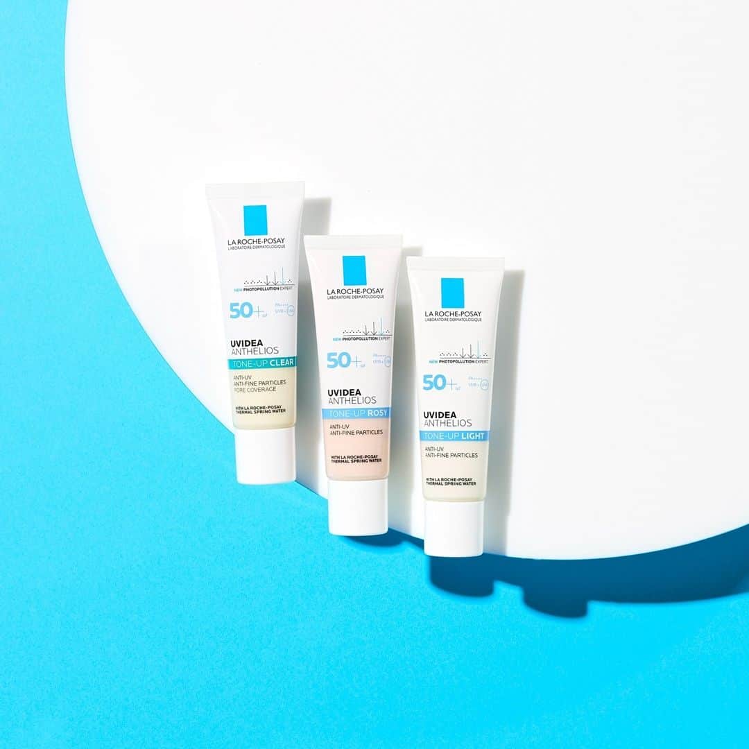 LA ROCHE-POSAY JAPAN ラロッシュポゼのインスタグラム：「【紫外線ケアにはトーンアップUVを✨😊】  紫外線が強くなり始めるこの時期☀️ #ラロポ のトーンアップUVを使って紫外線ケアをしましょう💙  ・・・・・・・・・・・・・・・・・・・・・・・・  ▶︎ラ ロッシュ ポゼ トーンアップUV  SPF50+・PA++++の最高レベル*1の紫外線防御力！UVAも防御し、未来のシミ・そばかす*2から肌を守ります✨  💚UVイデア XL プロテクショントーンアップ クリア 混合肌を研究し、乾燥もテカリも気になる方に使いやすいテクスチャー🌿 ベタつきがカバーされるのでメイクとの相性も◎  💗UVイデア XL プロテクショントーンアップ ローズ 肌色・色むら補正に*3💁‍♀️✨ 素肌感のあるキレイな肌に*4！  🤍UVイデア XL プロテクショントーンアップ ホワイト 明るさと透明感をプラス*3😊 くすみが気になる方にはぴったりです◎  *1ラ ロッシュ ポゼにおいて *2日やけによるしみ・そばかすを防ぐ *3メイクアップ効果による *4肌が呼吸出来るぐらいうっすらとカバーすること  ・・・・・・・・・・・・・・・・・・・・・・・・ 肌悩みに応じて好みのトーンアップUVを選んで美しい肌を目指しましょう💁‍♀️✨  --------------------- ◼️UVイデア XL プロテクション トーンアップ クリア ◼️UVイデア XL プロテクション トーンアップ ローズ ◼️UVイデア XL プロテクション トーンアップ ホワイト ---------------------  ＊＊＊＊＊＊＊＊＊＊＊＊＊＊＊ ラ ロッシュ ポゼ 化粧品空き容器を、全国のロフト店舗*( ラ ロッシュ ポゼ販売店舗)にて回収しています。 是非、使用済みの製品をお持ちください。 ＊後楽園ロフト東京ドームシティラクーア店、堺ロフトを除く。 ＊ターマルウォーター/セロザンク/アンテリオスＵＶプロテクションミストは回収製品除外です。  #ラロッシュポゼ #larocheposay #ラロポ #うるおい #トーンアップ下地  #バリアトーンアップUV #トーンアップUV #UVイデアXLプロテクショントーンアップ #保湿 #保湿ケア #ニキビ #ニキビ対策 #保湿美容液 #角質 #角質ケア #毛穴 #毛穴ケア #角質美容液 #敏感肌 #敏感肌用 #潤い肌 #ツヤ肌 #乾燥肌 #乾燥対策 #スキンケア好きさんと繋がりたい #コスメ好きさんと繋がりたい #送料無料 #混合肌 #敏感肌スキンケア #美容マニア」