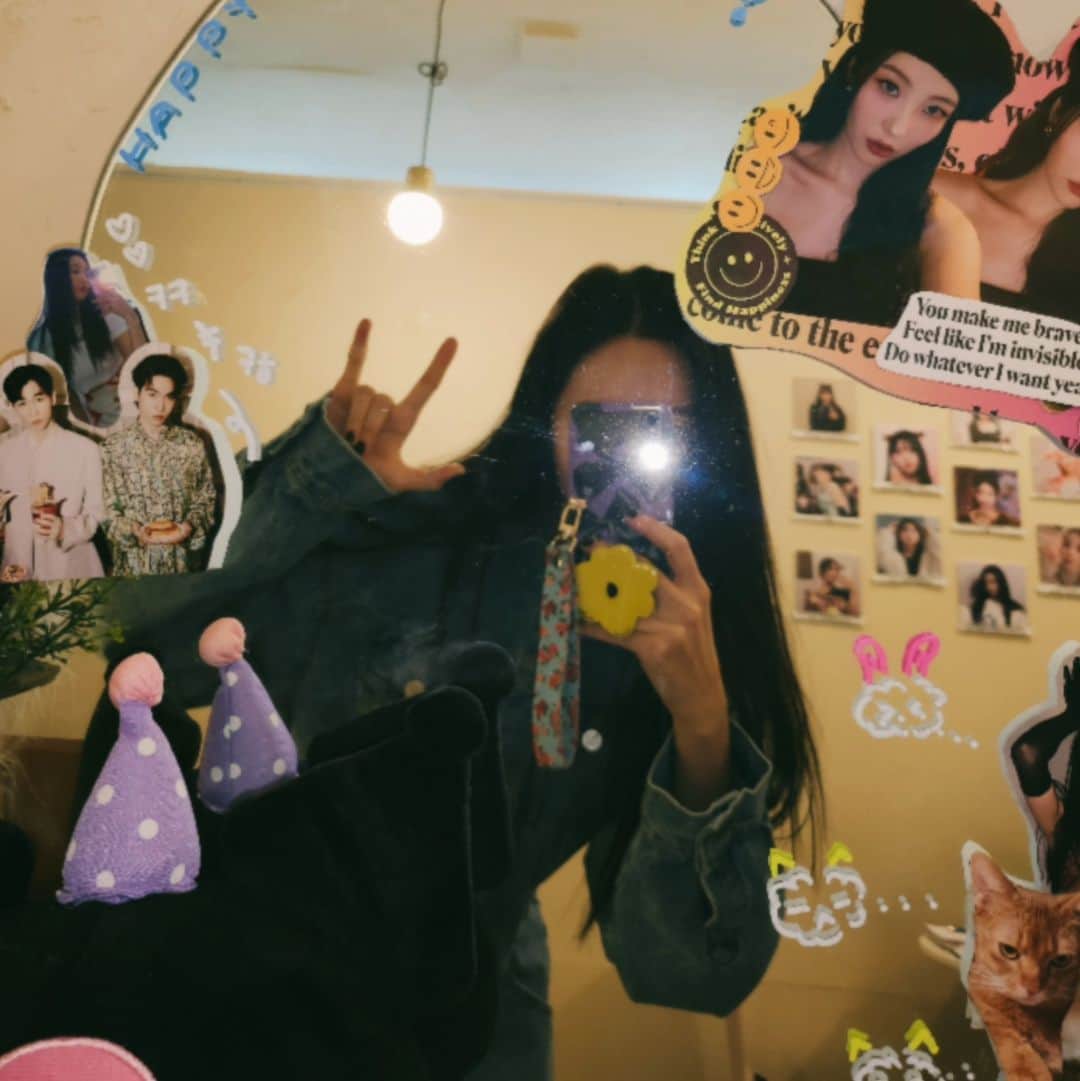 ソンミのインスタグラム：「올해 생일도 미야네랑🎂🥳🤟💜」