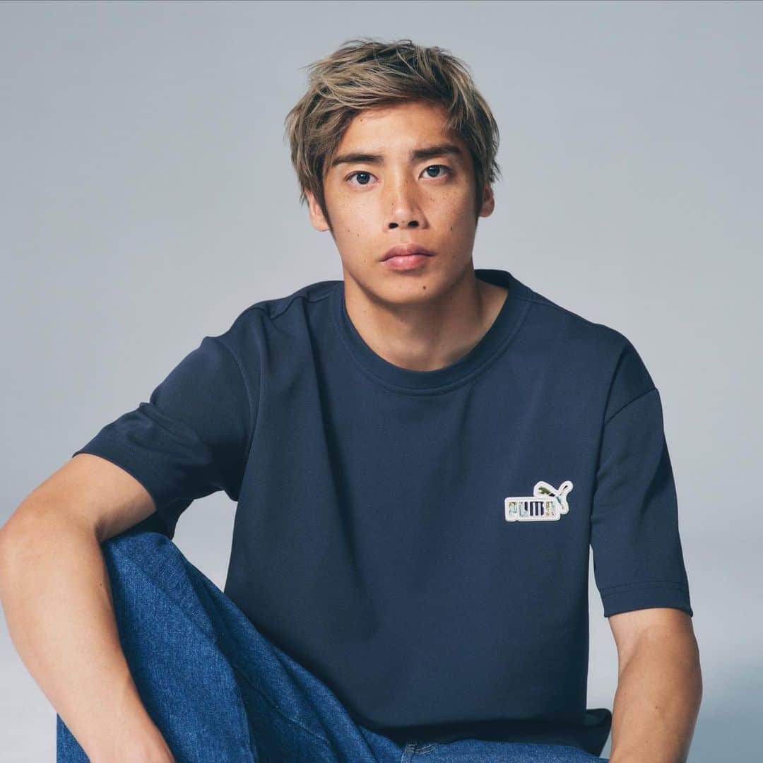 伊東純也のインスタグラム：「PUMA TEE COLLECTION  お気に入りの一枚を👕👚  #伊東純也 @1409junya  #Tシャツ #ForeverFaster #puma #プーマ #プーマーコーデ #ファッションコーデ #ファッション #instafashion #fashion #ootd #コーディネート」