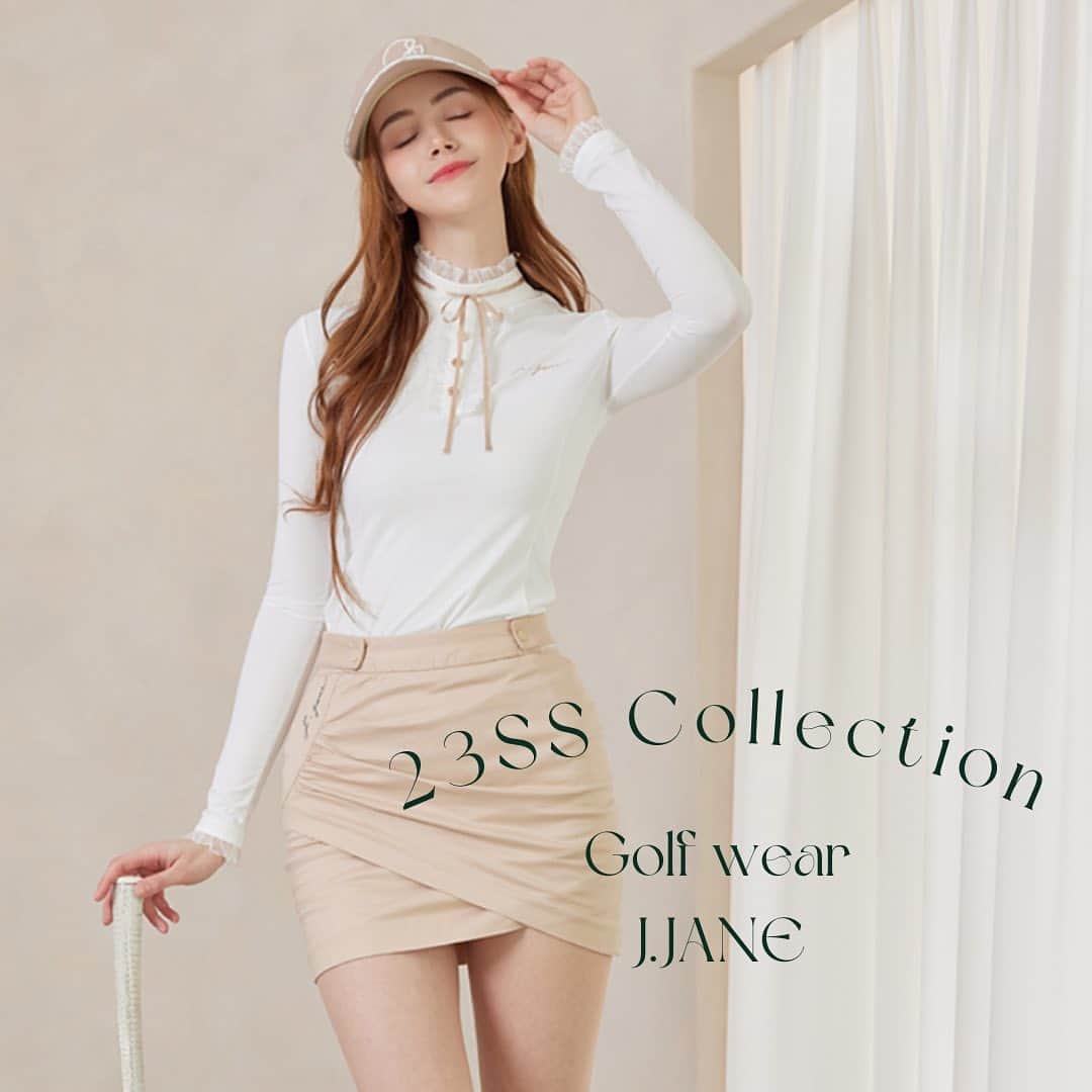 J.JANE JAPANさんのインスタグラム写真 - (J.JANE JAPANInstagram)「.  ✼••┈┈┈┈••✼••┈┈┈┈••✼  J.JANE Spring collection 〜🌷  ●Tops Color Ribbon Cooling T-shirt（Beige）  商品番号:J186TS02BL -Color :Beige/Blue(2color) -size:XS/S/M  ✼••┈┈┈┈••✼••┈┈┈┈••✼  紫外線からお肌を守るクーリングシャツ。 ボディ生地は単独で着用できる冷感シャツを使用。 ファスナーは腰まで開くバックファスナーで着脱を楽にできます。  UVカットで 冷感機能素材を使用しているので 春から真夏までのシーズン中も長くお使いできます。  🇯🇵 https://www.j-jane.jp/  ⋱⋰ ⋱⋰ ⋱⋰ ⋱⋰ ⋱⋰ ⋱⋰ ⋱⋰  #韓国ゴルフウェア#ゴルフウェア#ゴルフウェアレディース #可愛いゴルフウェア#j_jane#ゴルフウェアセレクトショップ #人気ゴルフウェア #ゴルフ女子#ゴルフ女子コーデ」5月1日 19時01分 - j.jane_japan