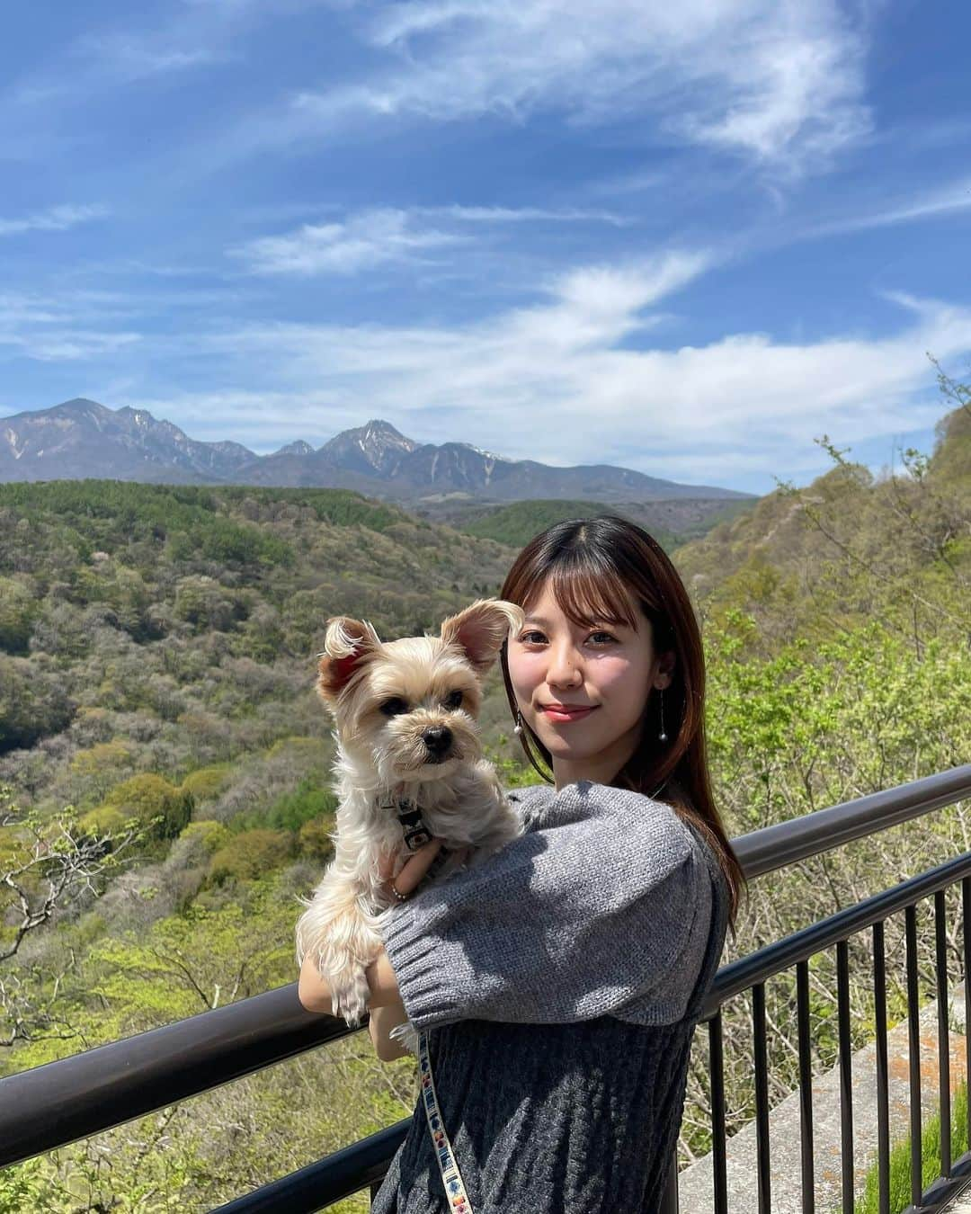 溝口恵さんのインスタグラム写真 - (溝口恵Instagram)「山梨へ行ってきました🤲  空気がおいしくていつ行ってものんびりできてリフレッシュできる！ 定期的に行ってゆったり過ごしてます☺️ 誰よりも愛犬ひじきが1番いつも楽しそうに走り回ってます🐶  つけているピアスはゆらゆらかわいいお気に入り！タグ付けしておきます！  #ひじめぐ #愛犬 #dog」5月1日 19時09分 - mizomegudesu78