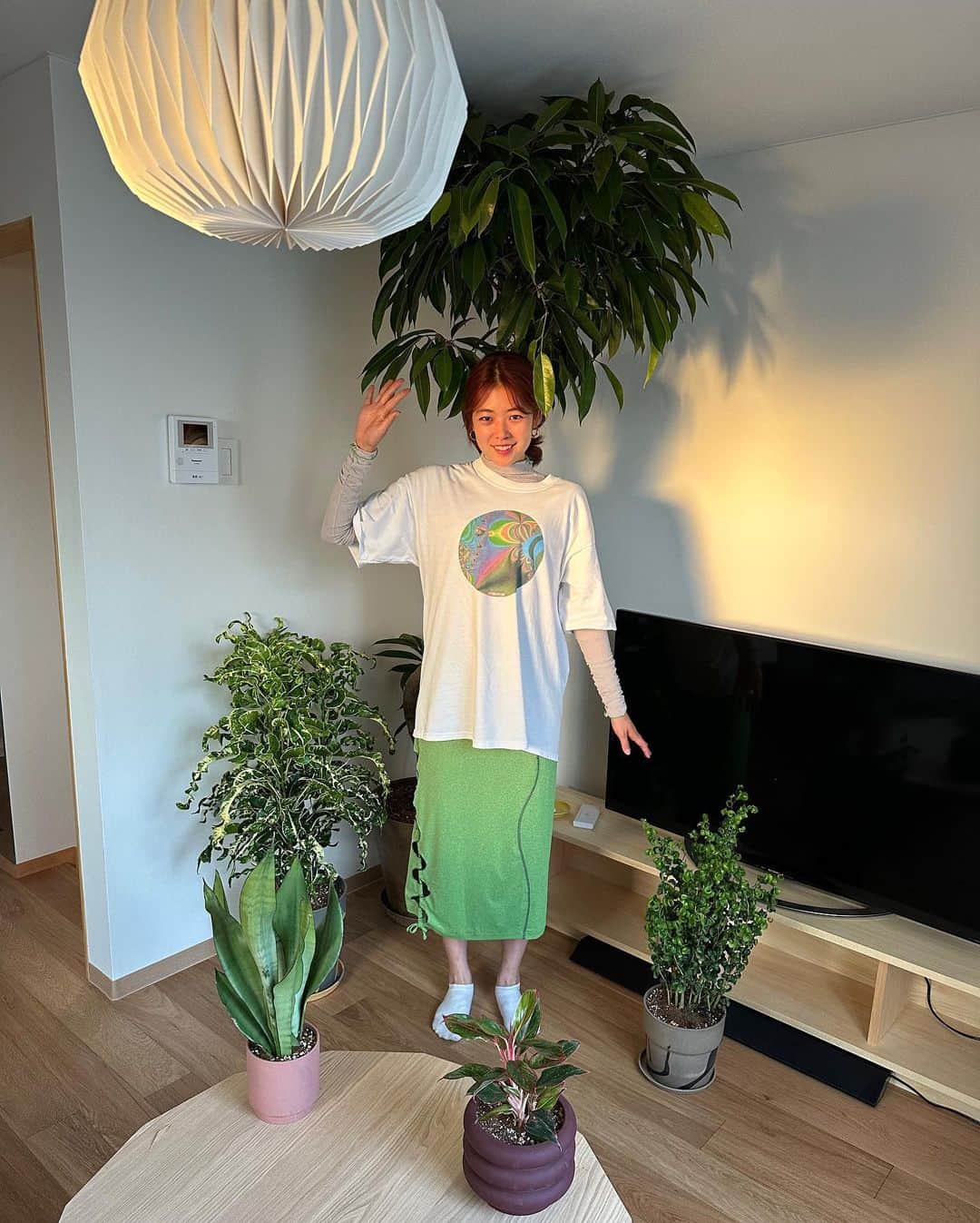 Asano Minamiのインスタグラム：「オザキフラワーパークで新居の植物をゲットした🌴」