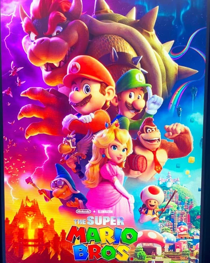 小新井涼のインスタグラム：「Finally... I have watched🎬  The Super Mario Bros. Movie」