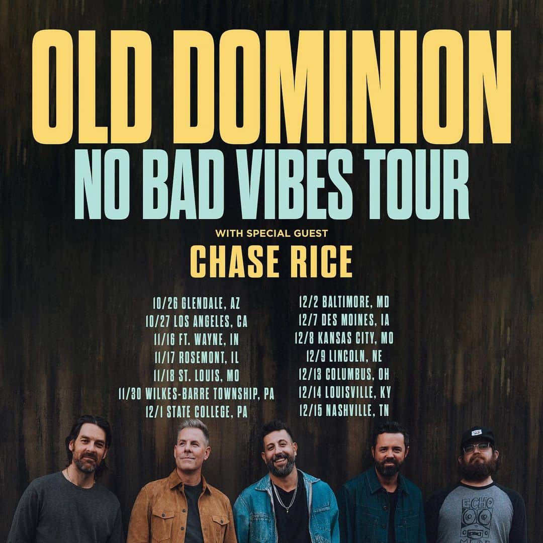 チェイス・ライスのインスタグラム：「Keep stackin' em up. Our year keeps gettin better. Goin out with the boys. See y'all later this year with @olddominionmusic 🤘🏼」