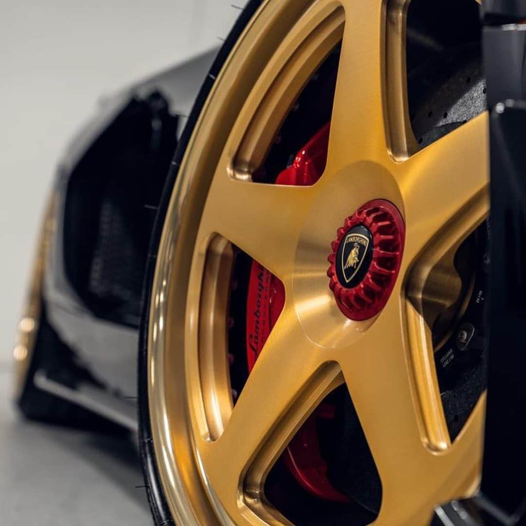 CarsWithoutLimitsさんのインスタグラム写真 - (CarsWithoutLimitsInstagram)「Lamborghini Aventador SVJ sitting on @1886forgedwheels S-005 with a brushed satin gold centre and gloss polish gold outers!   📸 @williamstern   #carswithoutlimits #lamborghini #aventador #svj #aventadorsvj #lamborghiniaventador #lamborghiniaventadorsvj #v12」5月1日 23時42分 - carswithoutlimits