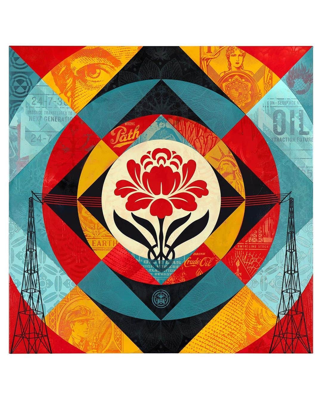 Shepard Faireyさんのインスタグラム写真 - (Shepard FaireyInstagram)「LONDON: Beyond the Streets at Saatchi Gallery closes May 9th! There are 100-plus international artists in the show. Thanks, @rogergastman, for including me alongside these incredible artists. Please check out @saatchi_gallery and @beyondthestreetsart for more details. Thanks for the support!⁠ –Shepard」5月2日 1時03分 - obeygiant