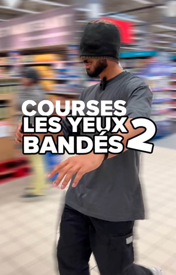 Carrefour Franceのインスタグラム：「Alors, sur 5 on le note combien cet épisode 2 les yeux bandés 😂🙊  Un petit épisode 3 ? 👀  #carrefour #yeuxbandés #courses」