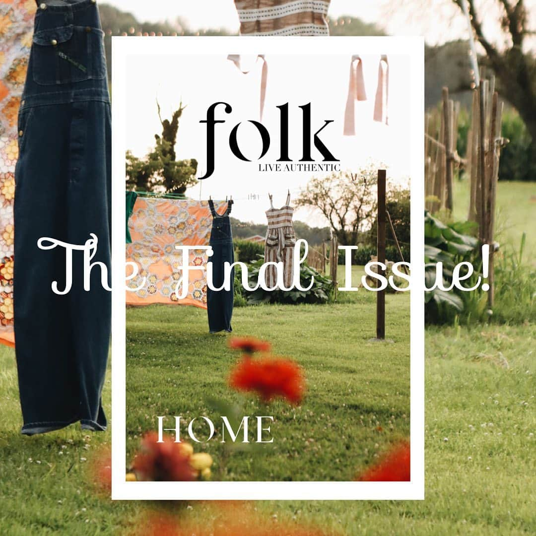 FOLKのインスタグラム：「Yup, the final print issue of FOLK. Issue 20. Coming soon. Collect the back issues too.」