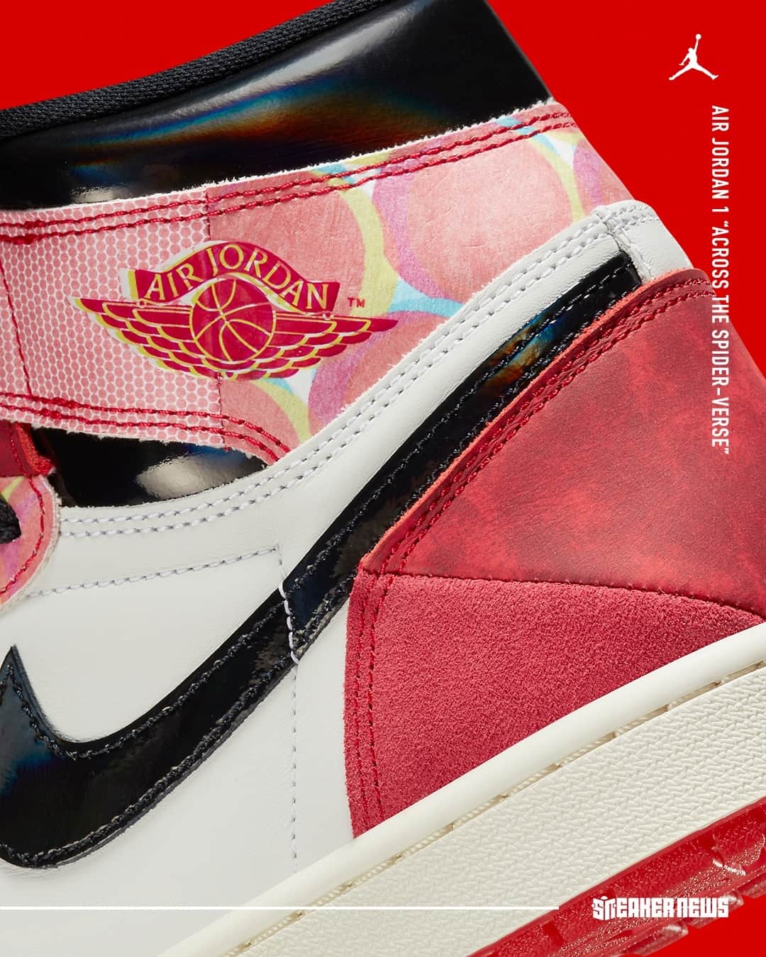 Sneaker Newsさんのインスタグラム写真 - (Sneaker NewsInstagram)「OFFICIAL IMAGES: Air Jordan 1 "Across The Spider-Verse" 🕷️⁠ Release Date: May 20th, 2023 (Full Family Sizes) 👨‍👩‍👧‍👦⁠ LINK IN BIO for full details.」5月2日 2時31分 - sneakernews