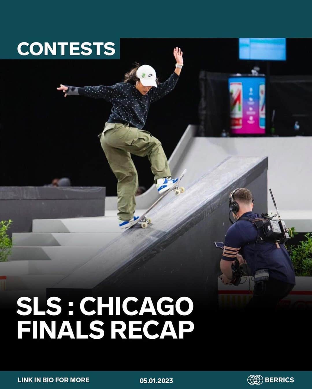 The Berricsさんのインスタグラム写真 - (The BerricsInstagram)「The @sls : Chicago stop was one for the books. From Qualifiers to Finals, everyone came out swinging 🥊 in the Windy City. But it was @kelvinhoefler & @rayssalealsk8 who came out on top 🏆. Swipe ➡️ right for contest highlights including the two final tricks that put the our @sls winners over top.   Men’s Finals:  @kelvinhoefler 🥇 @ryandecenzo 🥈 @nyjah 🥉   Women’s Finals:  @rayssalealsk8 🥇@momiji_nishiya830 🥈 @rooszwettie 🥉   #skateboardingisfun #berrics」5月2日 5時50分 - berrics