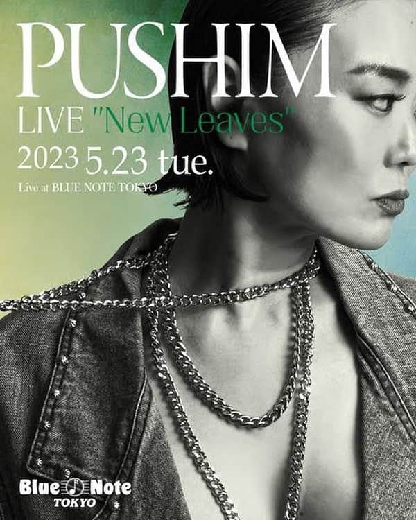 PUSHIMのインスタグラム：「.  【緊急告知】 5.23 PUSHIM LIVE "New Leaves"  at Blue Note Tokyo 開催決定！  穴埋めと言うより、こんもり山作ります。  5.23  《 PUSHIM LIVE "New Leaves" 》 at Blue Note Tokyo   “クイーン・オブ・レゲエ”がブルーノート東京に降臨 大人のための本格派レゲエ＆ブラック・ミュージック  ジャパニーズ・レゲエ・シーンNo.1シンガーの座に君臨し、“クイーン・オブ・レゲエ”と称されるPUSHIMの初となるブルーノート東京単独公演が実現する。1995年に地元大阪で活動を開始。圧倒的な歌唱力でミュージック・シーンを牽引し、２015年には自身のレーベル“Groovillage”を設立するなど表現の場を拡げている。昨年は世界的ダンサーのYoshie、ヒップホップ・バンドの韻シストとジャンルを超えたコラボレーションで圧巻のパフォーマンスを披露した彼女、今回は自身のルーツであるブラック・ミュージックにフォーカスし、レゲエのみならずR&Bやヒップホップなどさまざまな要素を取り込んだ大人のための本格派レゲエ＆ブラック・ミュージックを届ける。夏の始まりを告げるディーヴァのステージを堪能したい。  <公演詳細情報>  PUSHIM LIVE "New Leaves" at Blue Note Tokyo  ■Date & Show Time  2023 5.23 tue.  [1st]Open5:00pm Start6:00pm　[2nd]Open7:45pm Start8:30pm  ■Music Charge  ￥8,000（税込）  ■詳細は下記より https://www.bluenote.co.jp/jp/artists/pushim/  #PUSHIM #pushimlive #PUSHIM2023 #bluenotetokyo #bluenote #Groovillage」