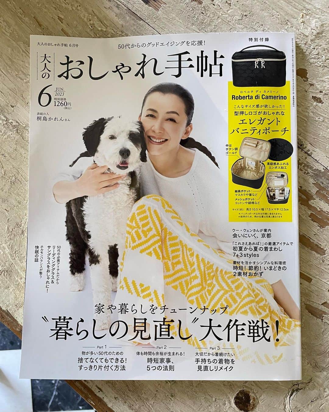 桐島かれんのインスタグラム：「ダリが表紙に！  #大人のおしゃれ手帖」