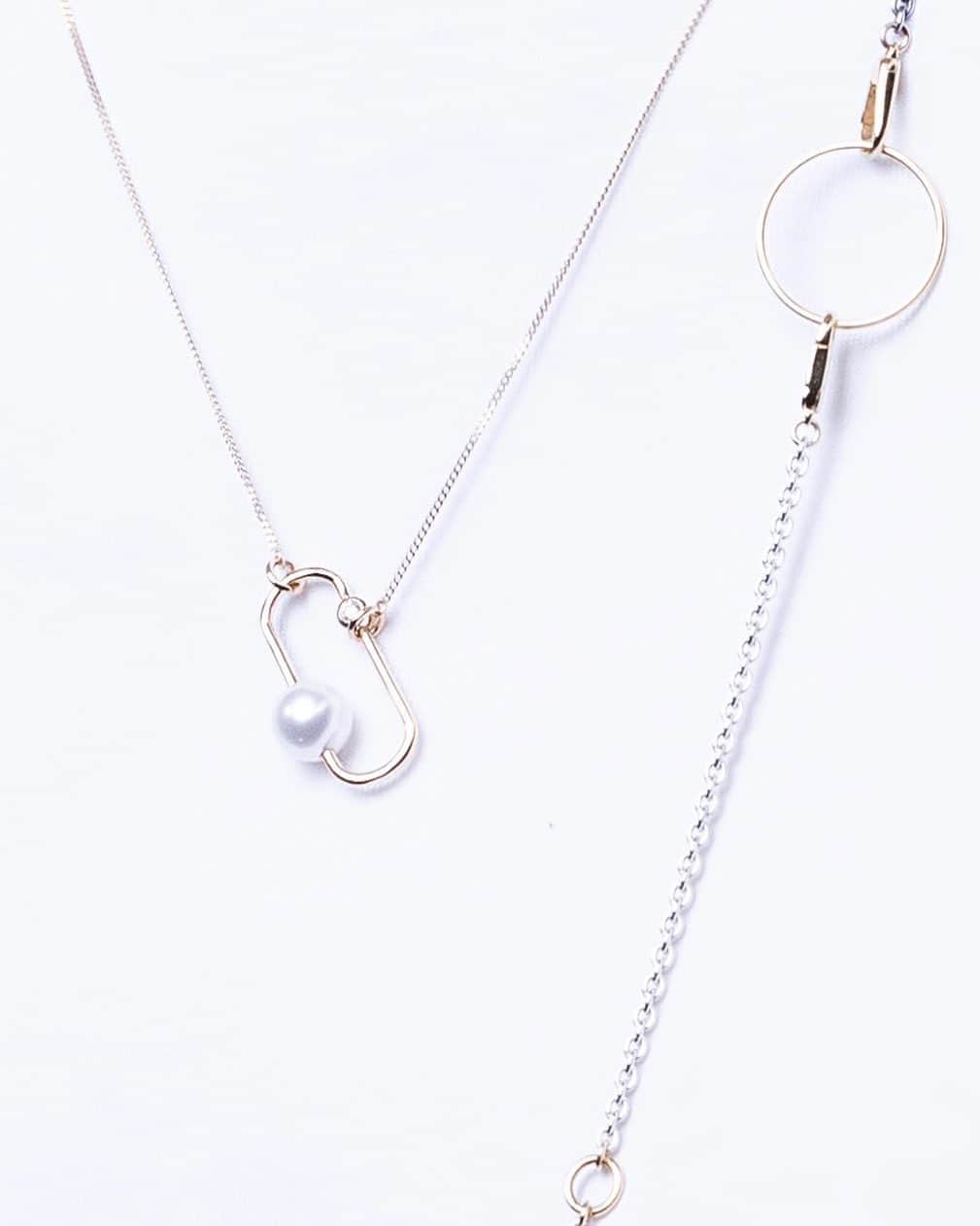 のインスタグラム：「“MIRO” DIAMOND PEARL NECKLACE #hirotakajewelry」