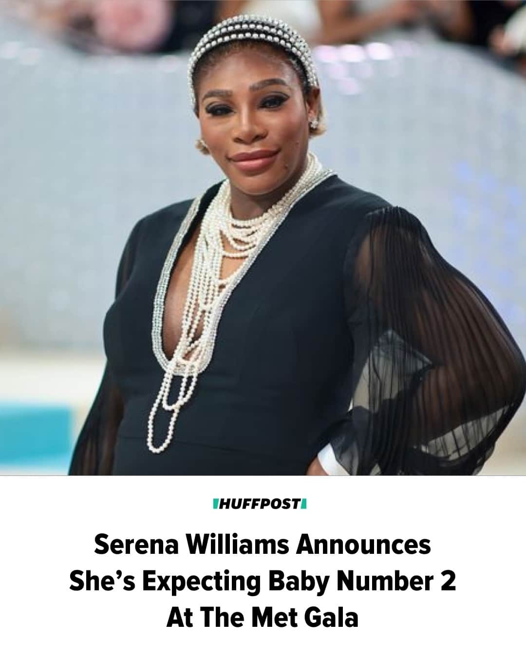 Huffington Postさんのインスタグラム写真 - (Huffington PostInstagram)「Serena Williams is going to be a mom again!⁠ ⁠ At the Met Gala on Monday, the four-time Olympic gold medalist revealed the big news while appearing on the red carpet alongside her husband, Alexis Ohanian.⁠ ⁠ “There’s three of us here,” the iconic tennis player gushed during an interview, gesturing toward her stomach.⁠ ⁠ Williams and Ohanian welcomed their first child, Alexis Olympia Ohanian Jr., in September 2017.⁠ ⁠ Head to our link in bio to read more. // 📷️ Getty Images // 🖊️ ⁠ Jazmin Tolliver」5月2日 9時56分 - huffpost