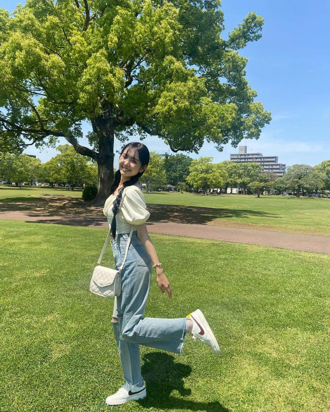 清水あす香さんのインスタグラム写真 - (清水あす香Instagram)「最近自然が好きです🌱   #コーデ #ファッション #高2 #06 #sjk #fyp #あすあす日記」5月2日 17時35分 - asu_asu_51000