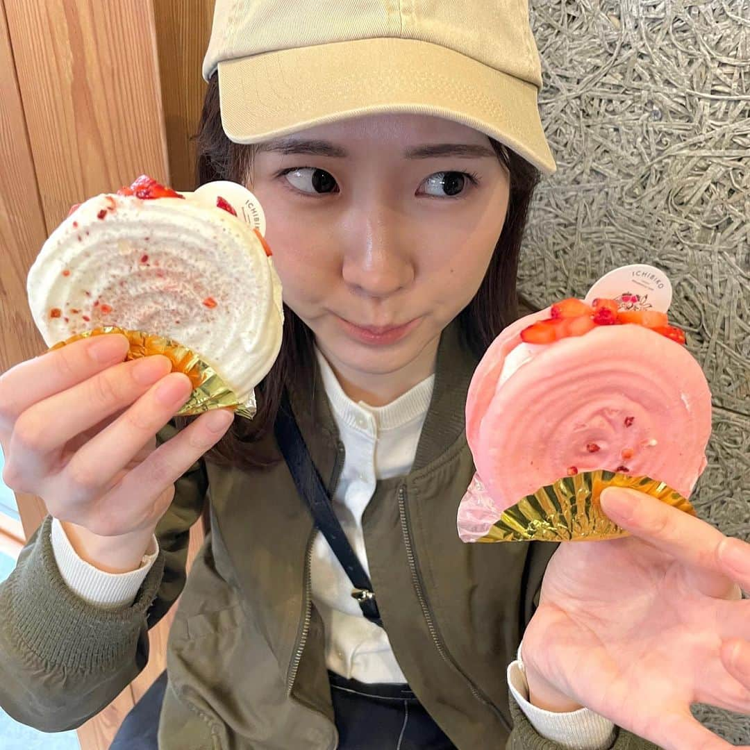 世永聖奈のインスタグラム：「🍓 ⁡ ⁡ ピンクの方を食べました！ ⁡ ⁡ #エスコンフィールド北海道 #エスコン #エスコングルメ #GW楽しんでください ⁡」