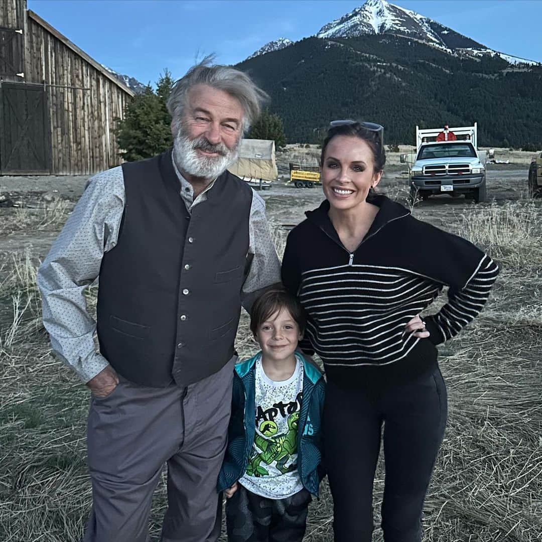 アレック・ボールドウィンのインスタグラム：「Saying goodbye to my co-star EASTON MALCOLM wasn’t easy.  Thanks, Brett, for sharing him with us. We love you, Easton.」