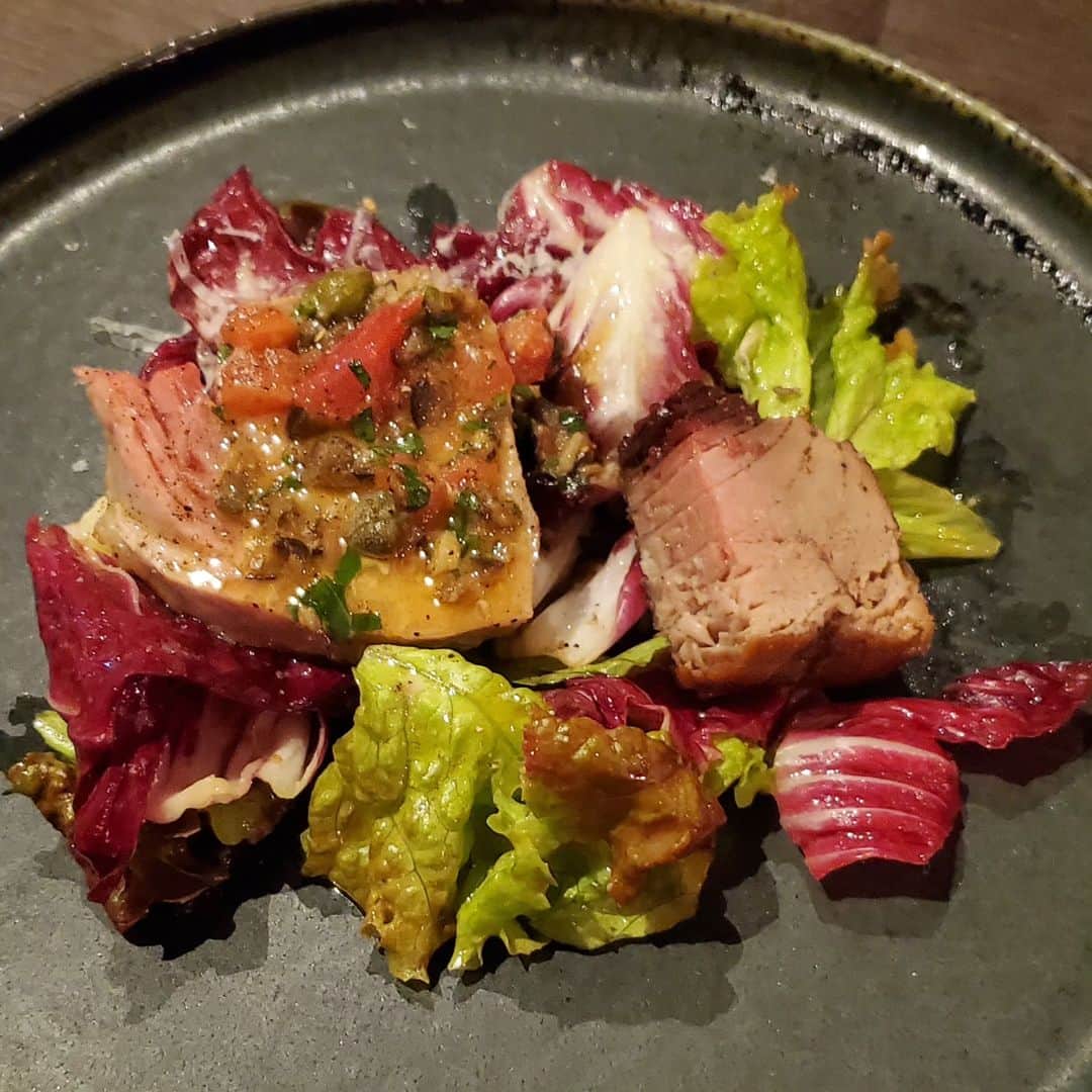 後藤洋央紀さんのインスタグラム写真 - (後藤洋央紀Instagram)「マグロのサラダ。美味!! #大分グルメ」5月2日 14時39分 - goto_hirooki