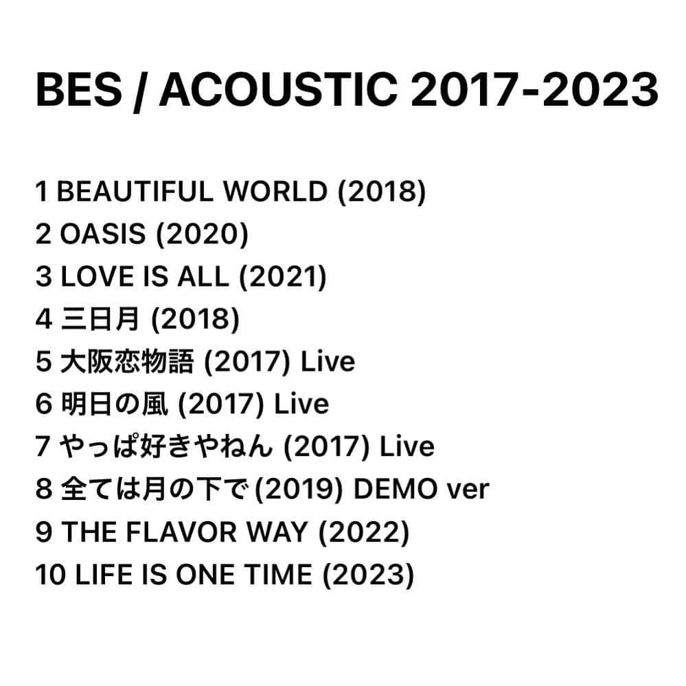 BESさんのインスタグラム写真 - (BESInstagram)「ライブ会場限定  新作 ACOUSTIC 2017-2023  2500円で発売中！！  欲しい人はライブに遊びに来てちょ🤙🏾  #bes#japan#osaka#music」5月2日 15時23分 - bes1983