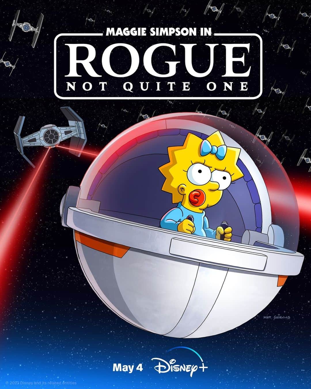 スター・ウォーズさんのインスタグラム写真 - (スター・ウォーズInstagram)「From Springfield to a galaxy far, far away.    Maggie Simpson in "Rogue Not Quite One" is streaming May the 4th on @DisneyPlus. #MayThe4thBeWithYou」5月3日 2時13分 - starwars