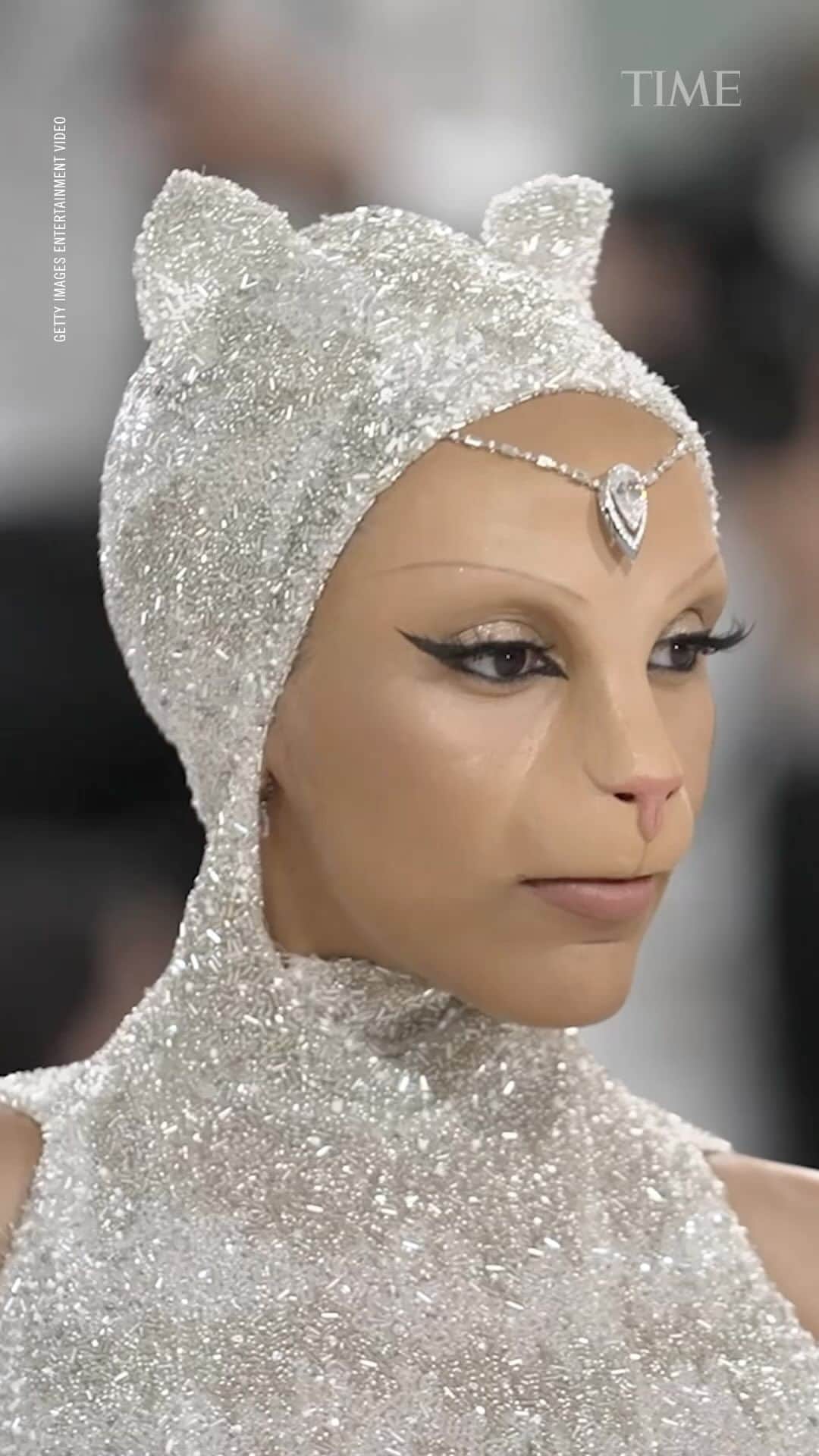 TIME Magazineのインスタグラム：「Feline fashion reigned on the red carpet at this year’s #MetGala. A number of looks paid tribute to Karl Lagerfeld’s 11-year-old Birman cat, Choupette.  According to her agent, Choupette was invited to the Met Gala. The cat confirmed she would not attend the event on her Instagram account, which has nearly 175,000 followers 🐱  Read more at the link in bio.」
