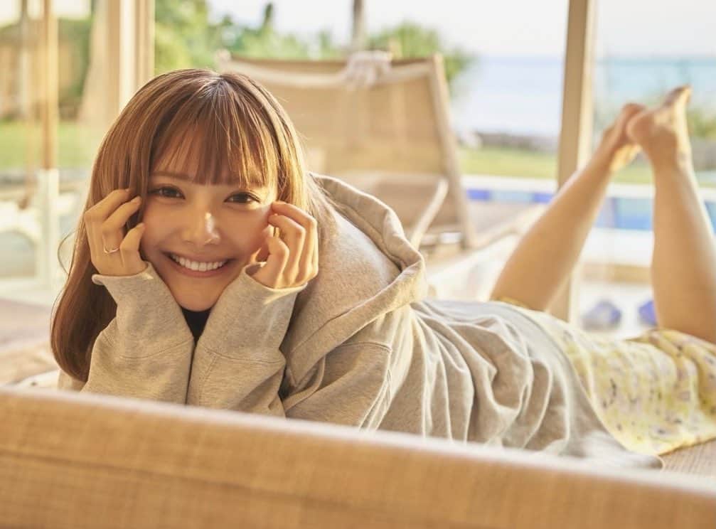 安西かれんのインスタグラム：「宮古島いったときの😄！」