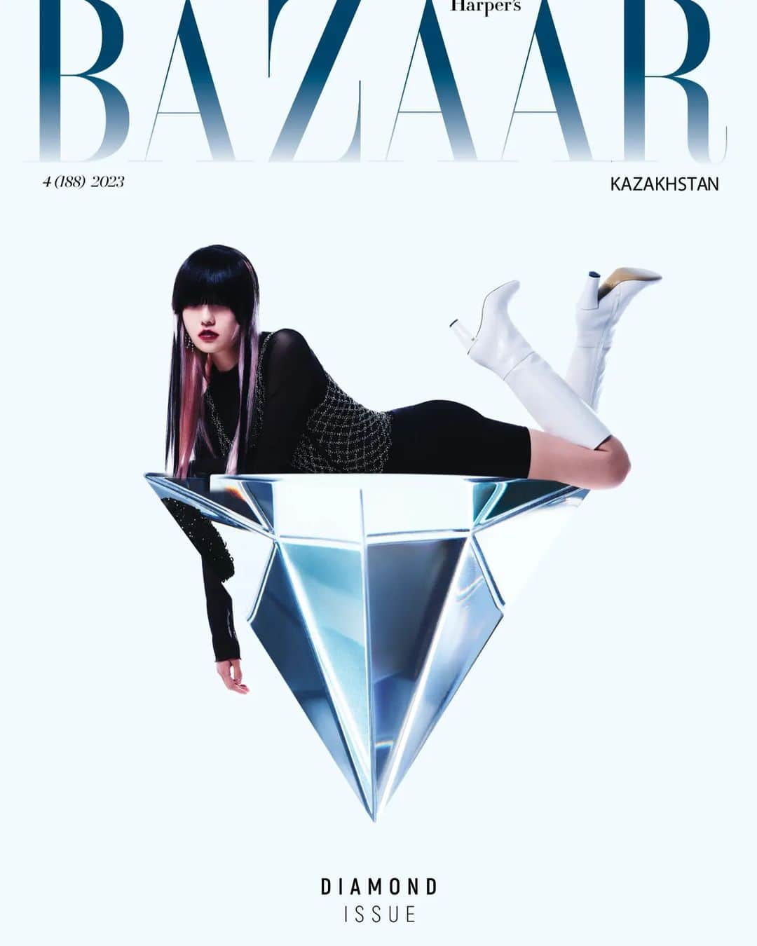 小林レイミのインスタグラム：「Harper's Bazaar KZ  DIAMOND ISSUE2023💍📖  Posted @harpers_bazaarkz Диджитал-обложка нового номера Harper’s BAZAAR Kazakhstan💎 Письмо главного редактора Ларисы Азановой читайте по ссылке в био.  Фото: @mannbutte  Концепт и арт-дирекшн: @gaisinaofficial  Стиль: @daniela__correia  Главный редактор: @larissazanova  Модель: @_reimi._____ @luminary.manila  Прически: @umang.artist  Макияж: @ariannascapola  Диджитек: @alijball  Кастинг: @thespotter_ @tbprepresents  Ассистент стилиста: @styledbymafi  Осветитель: @studio.bickiboss  Ретушь: @gorgeous.agency Студия: @studio.bickiboss Продакшн: @tbpwall  Special thanks @luminary.models」