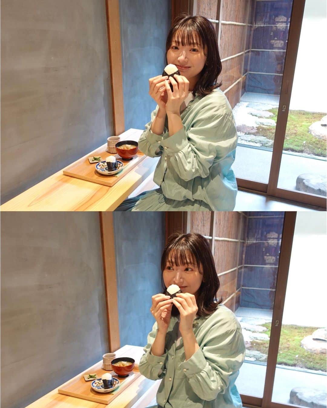 のインスタグラム：「* ⁡ ふわっふわのおにぎりおいし~🍙♡ ⁡ 先月尾張町にopenした 金沢おにぎり専門店 山里の咲(しょう) ⁡ 能登の揚げ浜塩をつかったしおサイダーなどを 手がけているAnteさんがプロデュース。 〝塩屋さんがつくるおにぎり〟が味わえます！ ⁡ シンプルな塩にぎりはもちろん、 地元の食材をつかったおにぎりがたくさん。 能登牛すき焼きとかいしる焼にぎりも気になる~ ⁡ 2階は、お昼完全予約制。 午後3時〜のカフェタイムはプラバイスという 100%植物由来のアイスのセットもいただけます。 これが優しい甘さでおいしい！かわいい！ もなかにアイスとトッピングのせて いろんな味楽しみました♡ ⁡  YouTubeにもupしたので是非みてね ~💕 ⁡ _ _ _  📍金沢市尾張町 山里の咲 　@yamazato_no_sho   _ _ _ #金沢 #金沢グルメ」