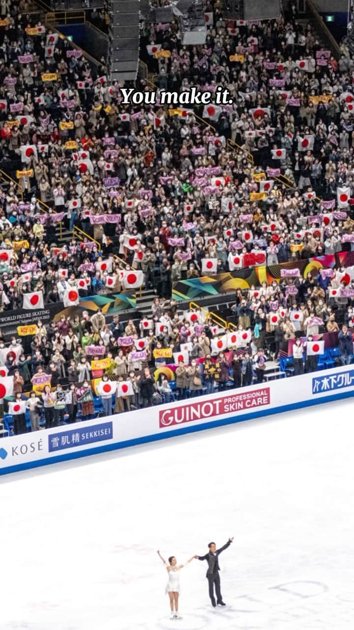 村元哉中のインスタグラム：「#throwback to some memorable moments of Kana Muramoto and Daisuke Takahashi 🇯🇵 during this past season! 😍⛸   Find out more 👉 ISU.org  #FigureSkating」