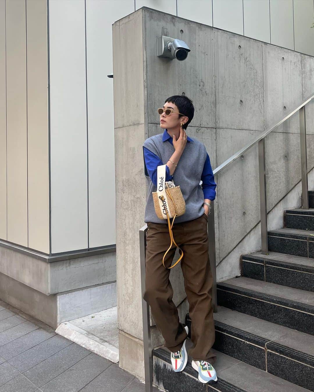 畠山千明さんのインスタグラム写真 - (畠山千明Instagram)「最近の洋服でス🏋🏻🏋🏻🏋🏻タグがないのはほぼ古着。というか毎日ほぼ古着だ〜。 毎日違う自分💭」5月2日 22時19分 - hatakeyama_chiaki