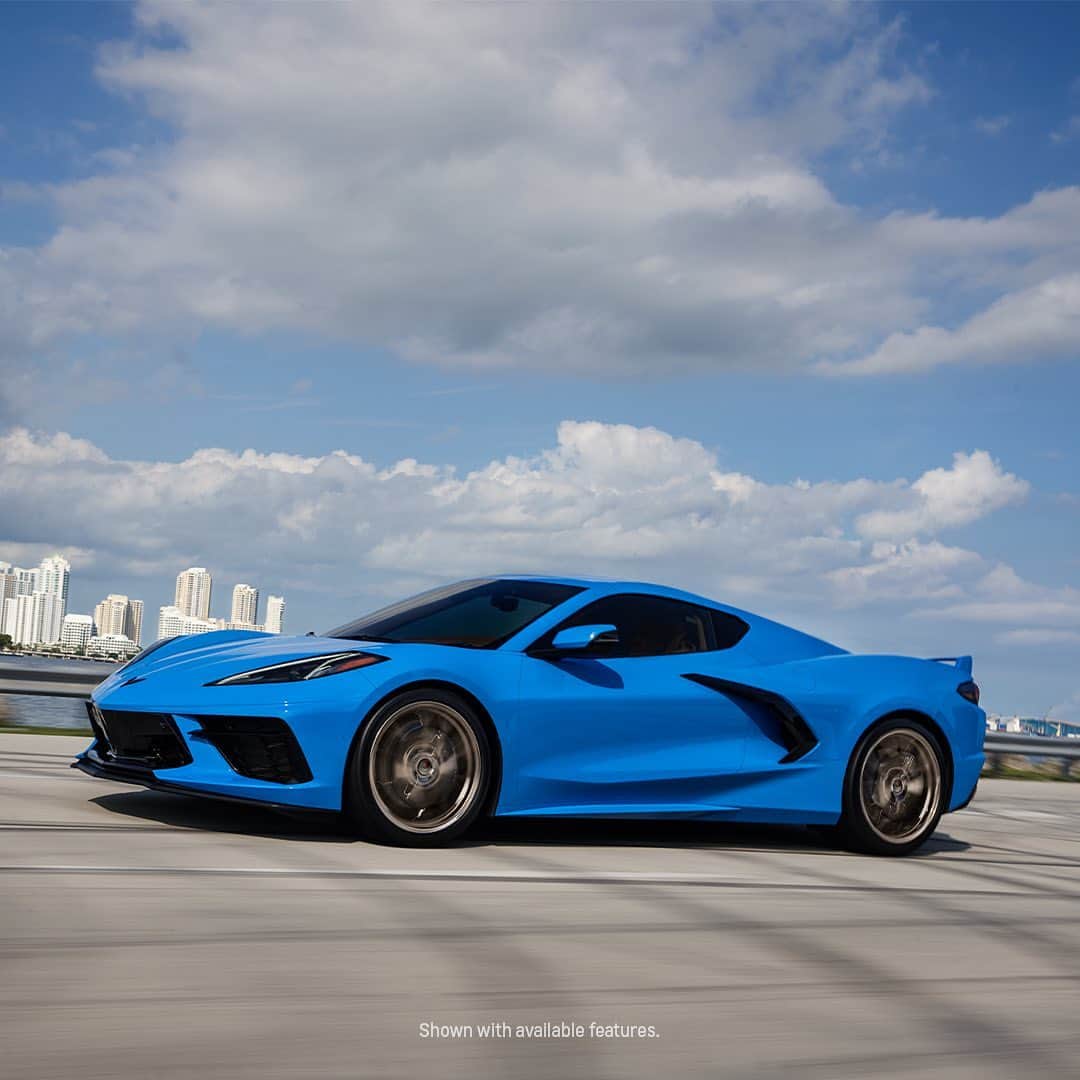Corvetteのインスタグラム：「The fastest cure for the summertime blues. #Corvette #Vette #Stingray」
