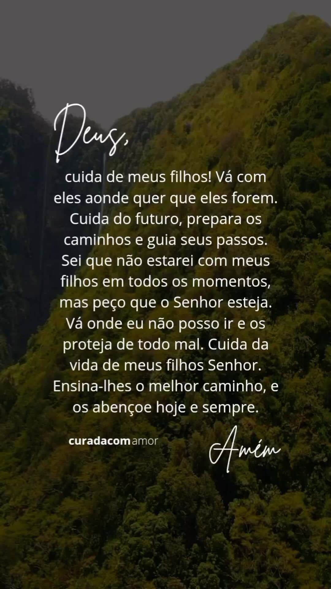 Eliana Michaelichin Bezerraのインスタグラム：「Senhor Orai e Vigiai as nossas maiores riquezas: nossos filhos❤️ #mariapassanafrente #obrigadadeus #thankgod Publicação linda feita pelo perfil @curadacom.amor」