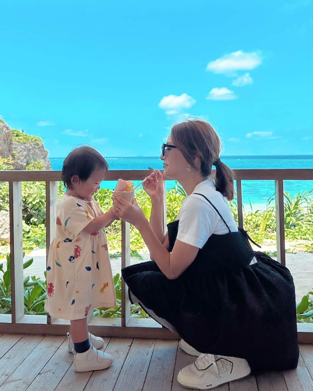 田母神智子のインスタグラム：「GWは家族で宮古島へ🏝️ なんか宮古島って落ち着くなぁ。」